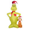 Animated 11 Foot Grinch with Max Christmas Inflatable